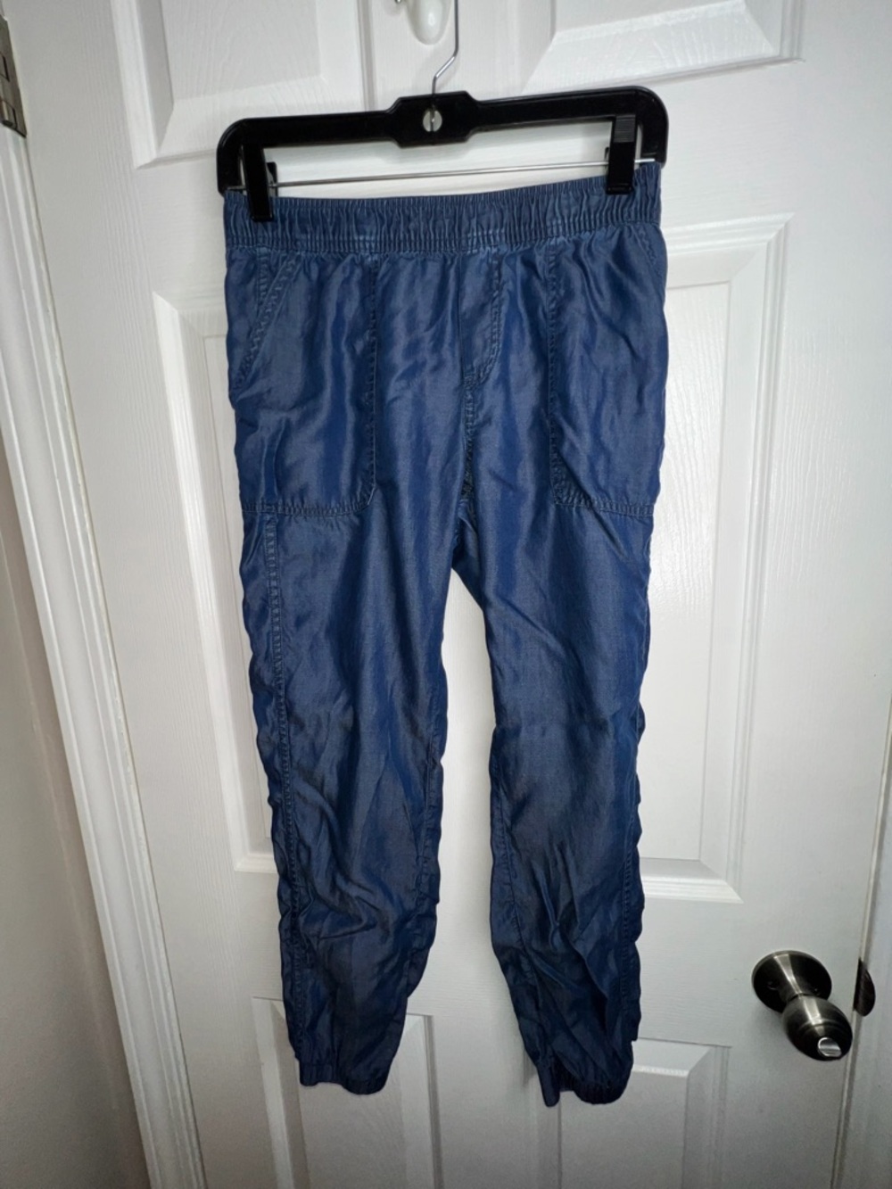 Prana Women’s X Small Aberdeen Crop Joggers Pants XS Blue Lenzing Tencel prAna - Picture 2 of 16